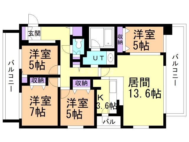 北海道札幌市豊平区平岸一条１０ 平岸駅 4LDK マンション 賃貸物件詳細