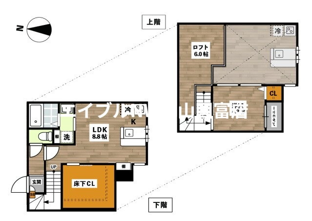 岡山県岡山市中区雄町 高島駅 1LDK アパート 賃貸物件詳細