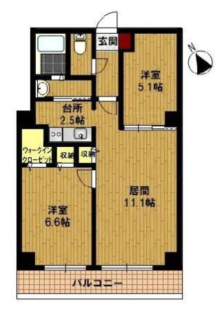 北海道札幌市白石区平和通２丁目北 白石駅 2LDK マンション 賃貸物件詳細