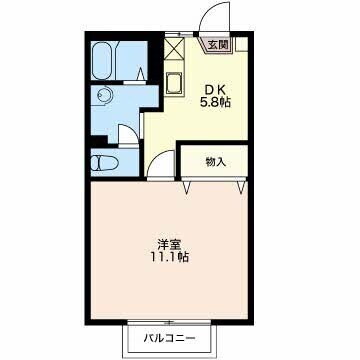 長野県松本市清水１ 松本駅 1DK アパート 賃貸物件詳細