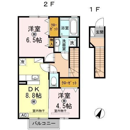 山口県山口市平井 2DK アパート 賃貸物件詳細