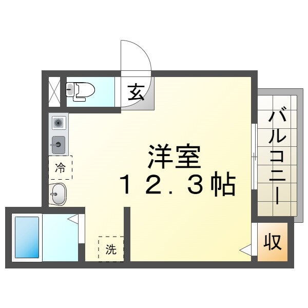 Ｃｈｅｒｒｙ　Ｂｌｏｓｓｏｍｓ　チェリーブロッサム 3階 ワンルーム 賃貸物件詳細