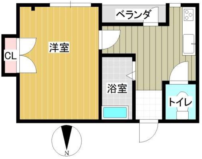 奈美ビル 2階 1K 賃貸物件詳細