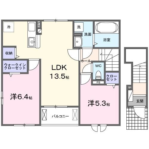 福島県二本松市表１ 二本松駅 2LDK アパート 賃貸物件詳細