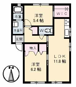 岡山県倉敷市四十瀬 球場前駅 2LDK アパート 賃貸物件詳細