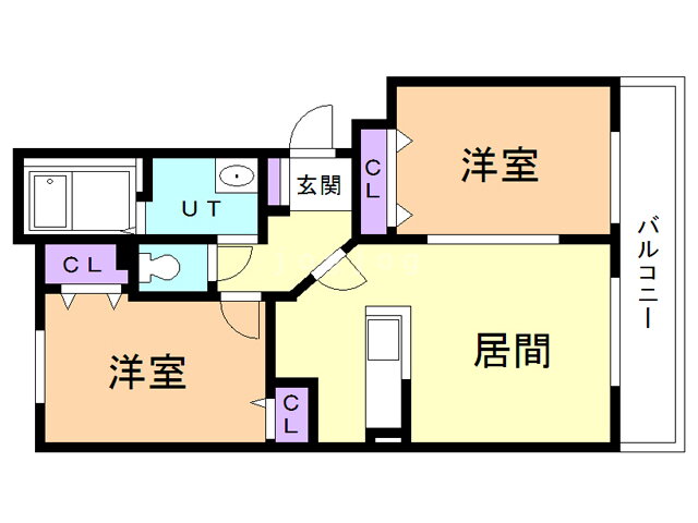 アイランドミドル北陽高校前 1階 2LDK 賃貸物件詳細