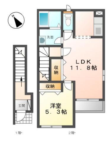 茨城県つくば市島名 万博記念公園駅 1LDK アパート 賃貸物件詳細