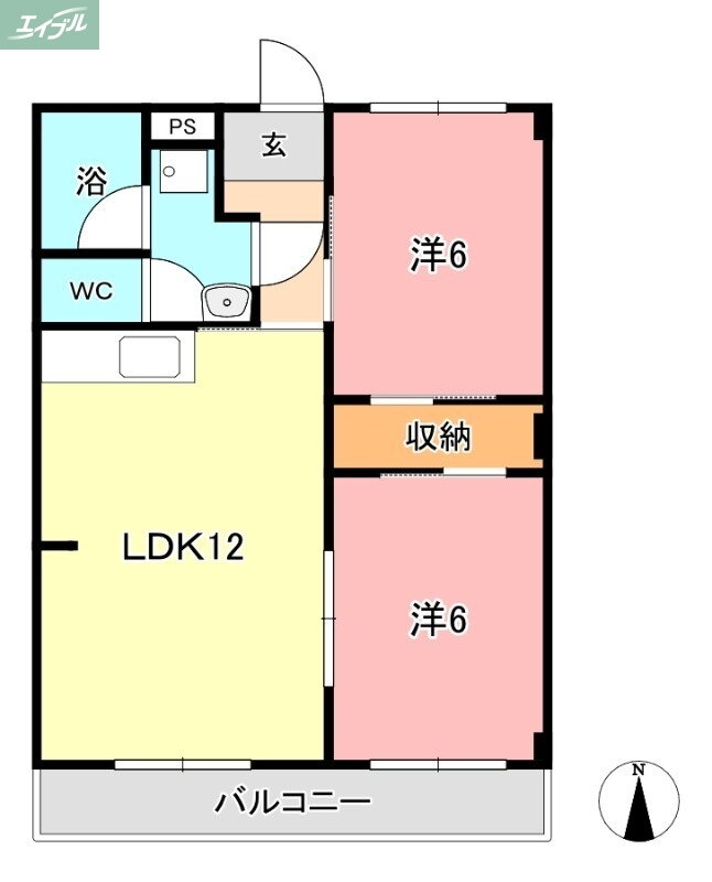 岡山県岡山市北区中仙道１ 北長瀬駅 2LDK マンション 賃貸物件詳細
