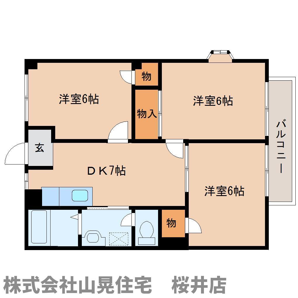 奈良県桜井市大字西之宮 耳成駅 3DK アパート 賃貸物件詳細