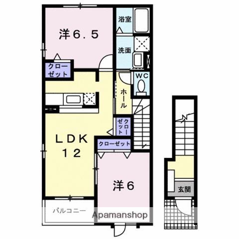鳥取県米子市淀江町佐陀 淀江駅 2LDK アパート 賃貸物件詳細