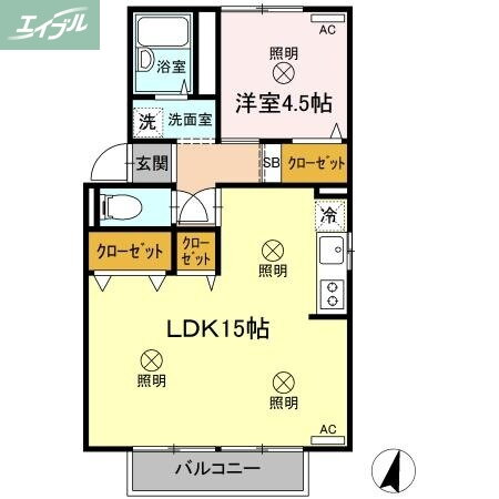 岡山県岡山市中区今在家 高島駅 1LDK アパート 賃貸物件詳細