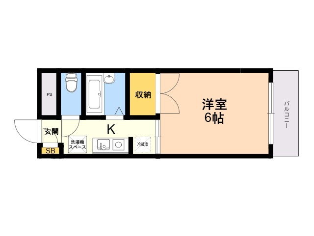 ＯＡＫ　ＶＩＬＬＡ　ＫＹＵＳＡＮＤＡＩＭＡＥ　ＳＴＡ．１６ｔｈ 2階 1K 賃貸物件詳細