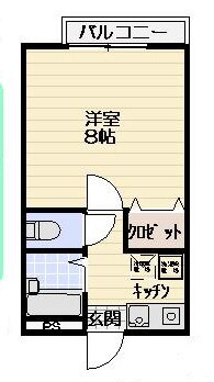 神奈川県川崎市川崎区小田２ 小田栄駅 1K アパート 賃貸物件詳細