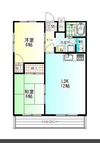 スカイ２１ 2階 2LDK 賃貸物件詳細