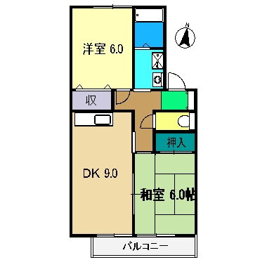 ハイカムール高須 2階 2LDK 賃貸物件詳細