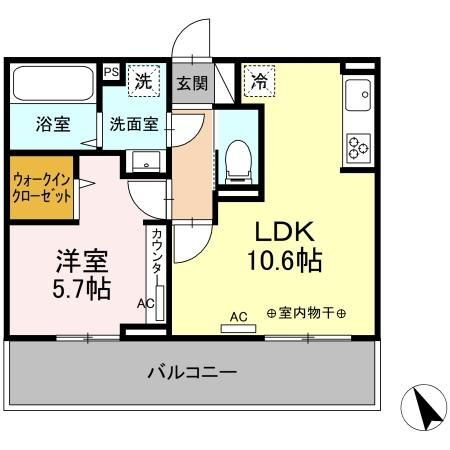 福島県福島市松浪町 福島駅 1LDK アパート 賃貸物件詳細