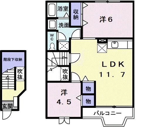 岡山県倉敷市真備町岡田 川辺宿駅 2LDK アパート 賃貸物件詳細