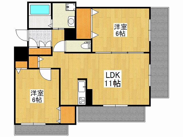 兵庫県姫路市広畑区高浜町３ 広畑駅 2LDK マンション 賃貸物件詳細