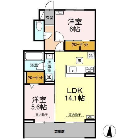 静岡県静岡市駿河区池田 東静岡駅 2LDK アパート 賃貸物件詳細