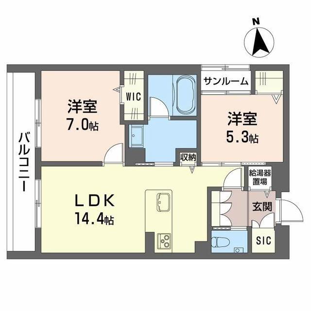 石川県金沢市富樫１ 2LDK マンション 賃貸物件詳細