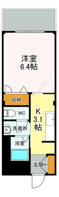 神奈川県横浜市港北区綱島東４ 綱島駅 1K マンション 賃貸物件詳細