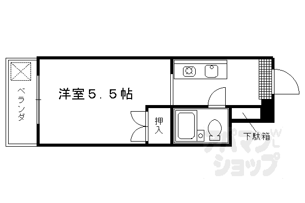 京都府京都市右京区西院東今田町 西院駅 1K マンション 賃貸物件詳細