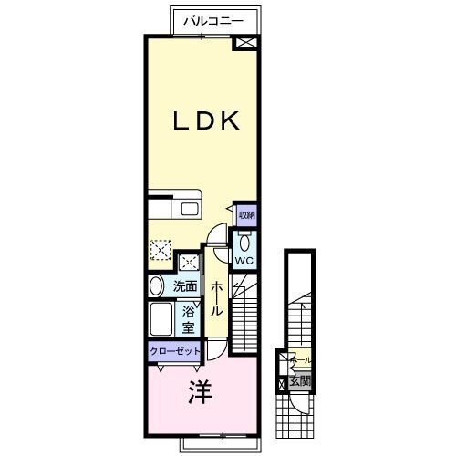 プラタ　エムＩＩ 2階 1LDK 賃貸物件詳細