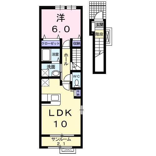 新潟県新潟市東区南紫竹１ 越後石山駅 1LDK アパート 賃貸物件詳細