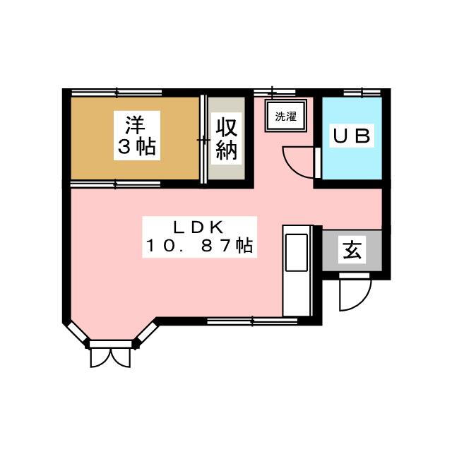 青森県青森市奥野２ 青森駅 1LDK アパート 賃貸物件詳細