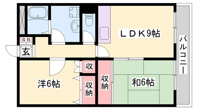 兵庫県姫路市北条宮の町 姫路駅 2LDK マンション 賃貸物件詳細