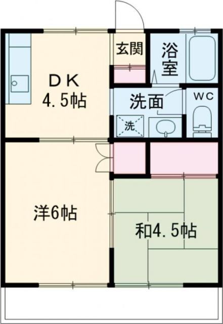 レジデンスＡＴＴ栄町 2階 2DK 賃貸物件詳細