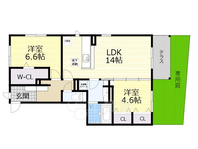 大阪府箕面市新稲５ 牧落駅 2LDK アパート 賃貸物件詳細