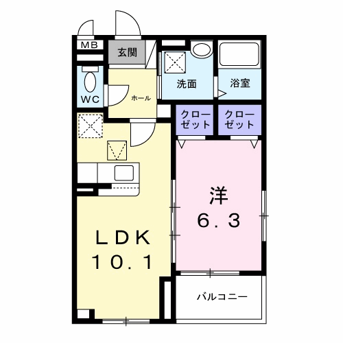 兵庫県明石市野々上３ 西明石駅 1LDK アパート 賃貸物件詳細