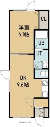 北海道函館市亀田港町 五稜郭駅 1DK アパート 賃貸物件詳細