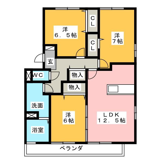 三重県四日市市堀木２ 3LDK アパート 賃貸物件詳細