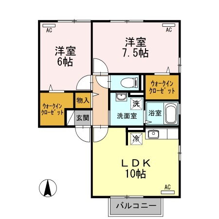 徳島県徳島市北田宮４ 佐古駅 2LDK アパート 賃貸物件詳細