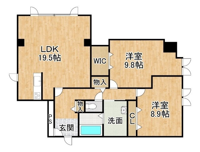 北海道帯広市西五条南１４ 帯広駅 2LDK マンション 賃貸物件詳細