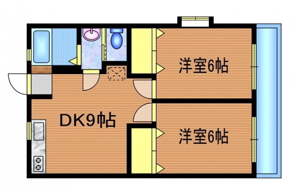 東京都三鷹市北野４ 仙川駅 2DK アパート 賃貸物件詳細