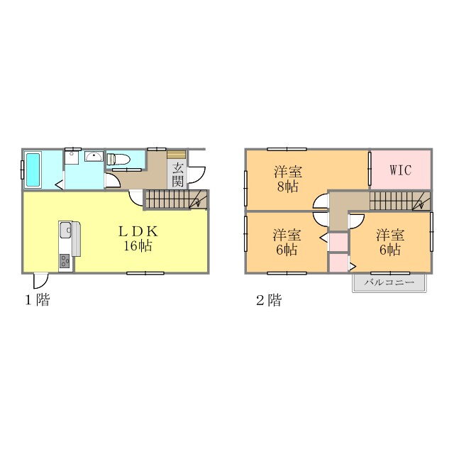 愛媛県松山市空港通２ 土居田駅 3LDK 一戸建て 賃貸物件詳細