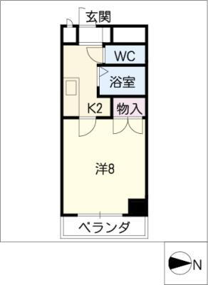 三重県四日市市幸町 四日市駅 1K マンション 賃貸物件詳細