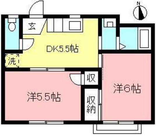 東京都八王子市絹ケ丘１ 北野駅 2K アパート 賃貸物件詳細