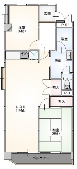 ビラ新瑞 3階 2LDK 賃貸物件詳細