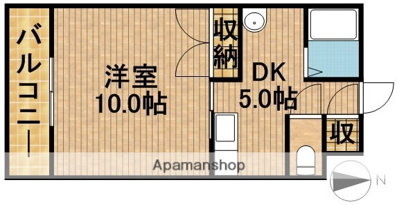 静岡県浜松市中央区初生町 浜松駅 1DK マンション 賃貸物件詳細