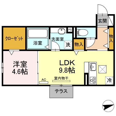 愛知県豊川市豊が丘町 三河一宮駅 1LDK アパート 賃貸物件詳細