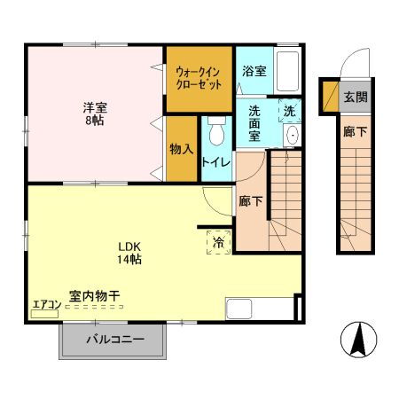 栃木県宇都宮市鶴田町 宇都宮駅 1LDK アパート 賃貸物件詳細