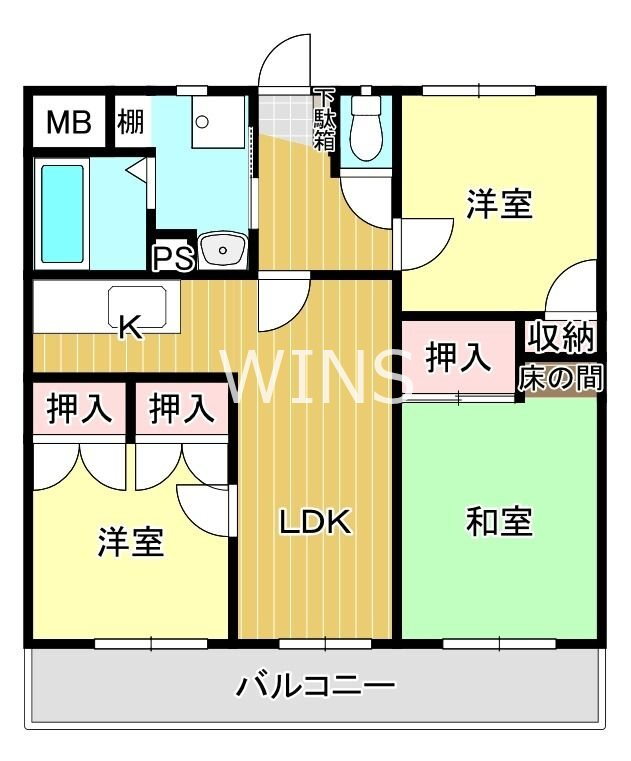 福岡県福岡市博多区東光２ 東比恵駅 3LDK マンション 賃貸物件詳細