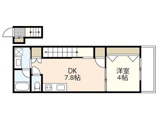 広島県広島市中区光南１ 御幸橋駅 1DK アパート 賃貸物件詳細