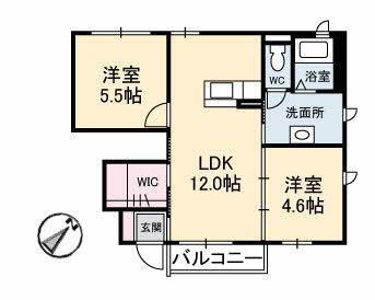 リバージュＢ棟 1階 2LDK 賃貸物件詳細