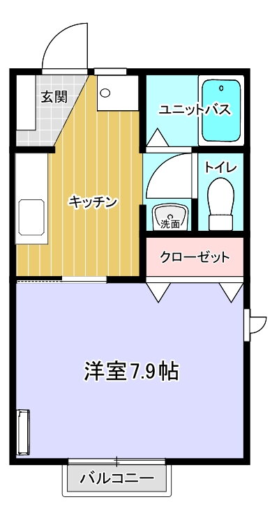岩手県滝沢市野沢 滝沢駅 1K アパート 賃貸物件詳細