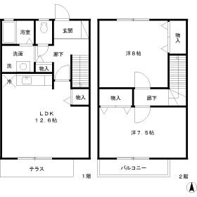 ボヌール三原台 2LDK 賃貸物件詳細